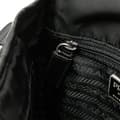 Miniatyrbild 8 av 10: Pre-owned Prada Tessuto Buckle Messenger Bag Black