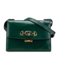Miniatyrbillede 1 af 10: Pre-owned Gucci Small Leather Zumi Flap Crossbody Green