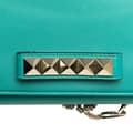 Miniatyrbild 10 av 10: Pre-owned Valentino Leather Rockstud Va Va Voom Clutch on Chain Blue