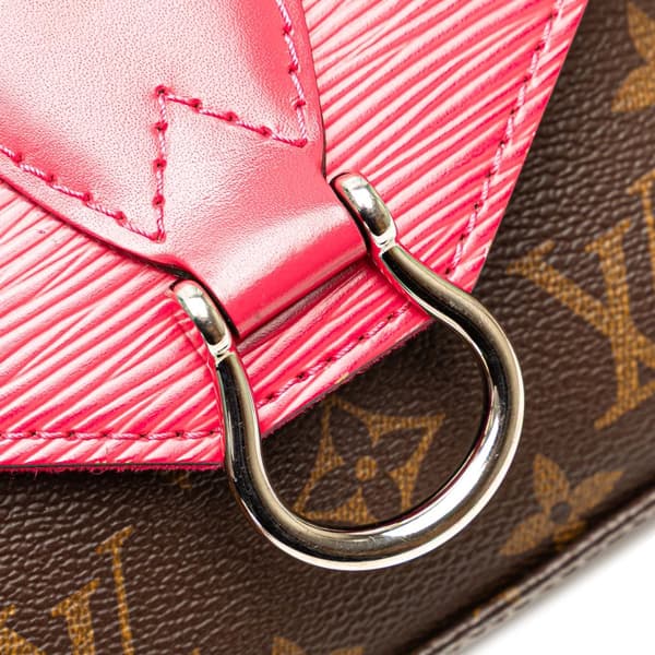 Pre-owned Louis Vuitton Monogram Epi Saint Michel Brown