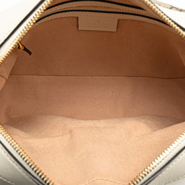 Pre-owned Gucci Small GG Supreme Horsebit 1955 Crossbody Brown