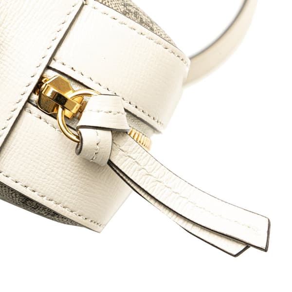 Pre-owned Gucci Small GG Supreme Horsebit 1955 Crossbody Brown