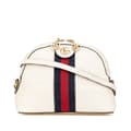 Miniatyrbild 1 av 10: Pre-owned Gucci Small Leather Ophidia Dome Crossbody White