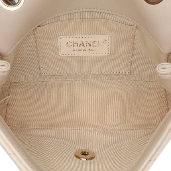 Pre-owned Chanel Medium Lambskin Twist Chain Enamel CC Flap Brown