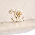Miniatyrbillede 6 af 8: Pre-owned Chanel Medium Lambskin Twist Chain Enamel CC Flap Brown