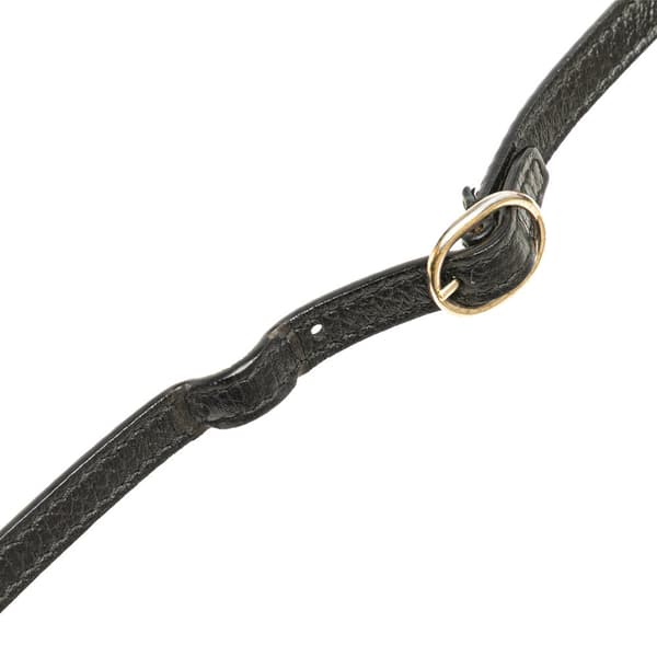 Pre-owned Gucci Dollar Calfskin Swing Wallet On Strap Black