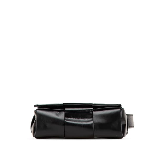 Pre-owned Bottega Veneta Candy Nappa Intrecciato Cassette Crossbody Black