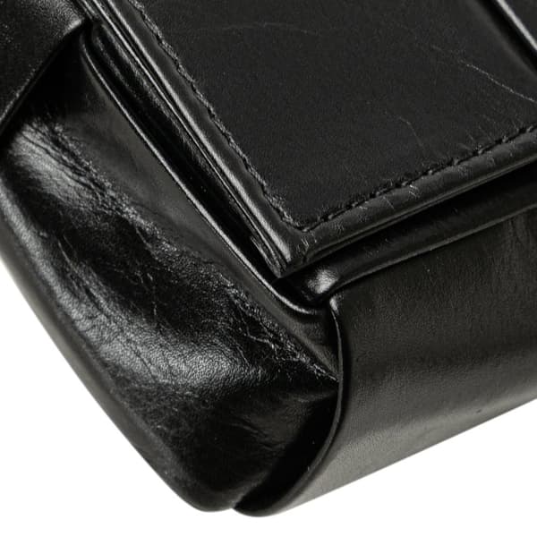 Pre-owned Bottega Veneta Candy Nappa Intrecciato Cassette Crossbody Black