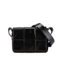 Miniatyrbillede 1 af 10: Pre-owned Bottega Veneta Candy Nappa Intrecciato Cassette Crossbody Black