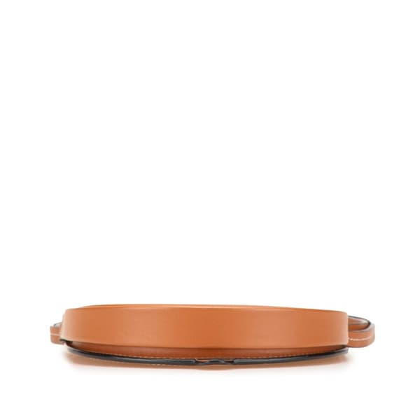 Pre-owned LOEWE Mini Soft Calfskin Heel Pouch Brown
