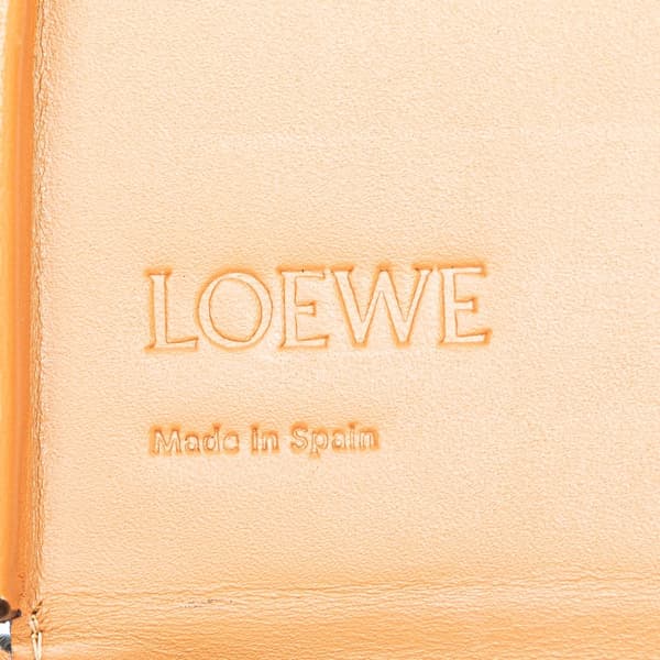 Pre-owned LOEWE Mini Soft Calfskin Heel Pouch Brown