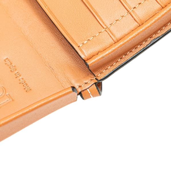 Pre-owned LOEWE Mini Soft Calfskin Heel Pouch Brown