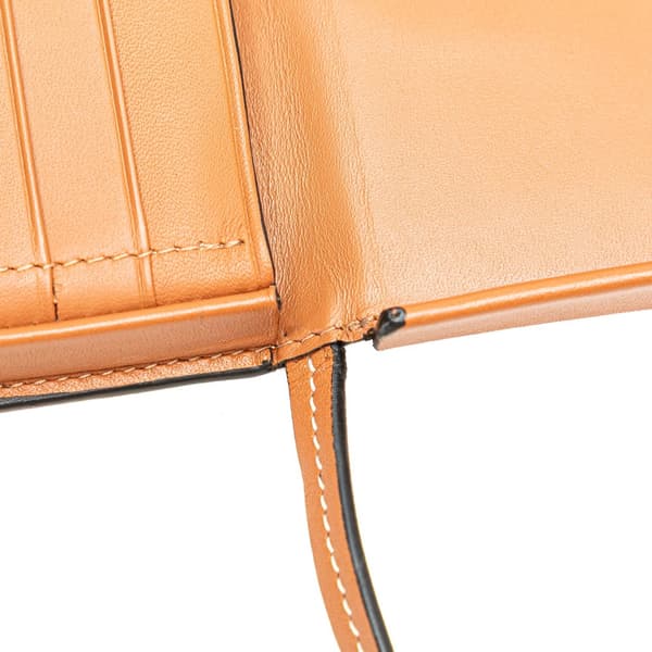 Pre-owned LOEWE Mini Soft Calfskin Heel Pouch Brown