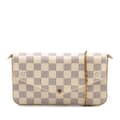 Pikkukuva 1 / 9: Pre-owned Louis Vuitton Damier Azur Pochette Felicie White