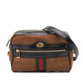 Miniatyrbillede 1 af 10: Pre-owned Gucci Mini Suede Ophidia Crossbody Brown