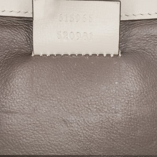 Pre-owned Gucci Mini Leather Sylvie 1969 Crossbody White