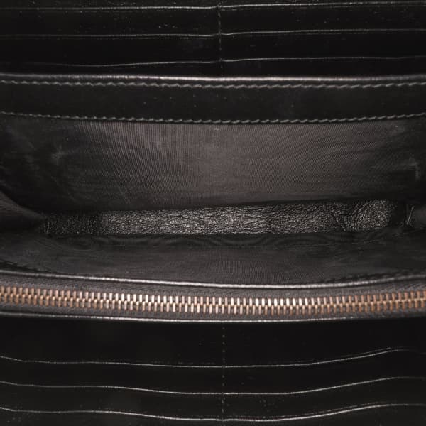 Pre-owned Gucci GG Marmont Matelasse Leather Torchon Wallet On Chain Black
