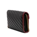 Miniatyrbillede 2 af 9: Pre-owned Gucci GG Marmont Matelasse Leather Torchon Wallet On Chain Black