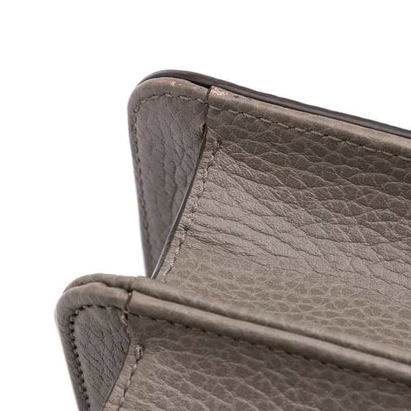 Pre-owned Gucci Small Dollar Calfskin Interlocking G Crossbody Brown