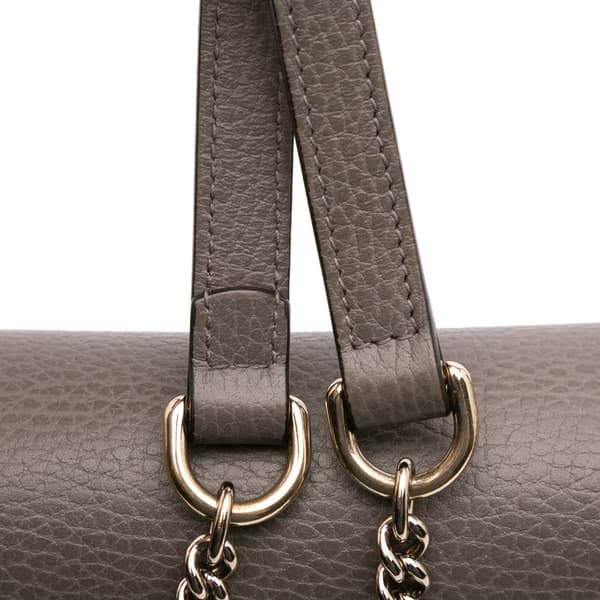 Pre-owned Gucci Small Dollar Calfskin Interlocking G Crossbody Brown