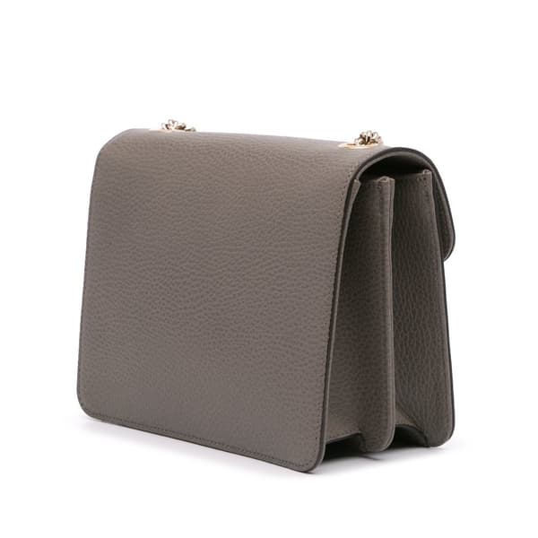 Pre-owned Gucci Small Dollar Calfskin Interlocking G Crossbody Brown