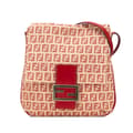 Miniatyrbild 1 av 7: Pre-owned Fendi Zucchino Canvas Flap Crossbody Brown