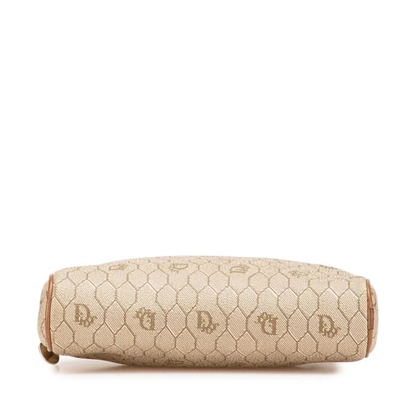Pre-owned Dior Honeycomb Coated Canvas Crossbody Brown
