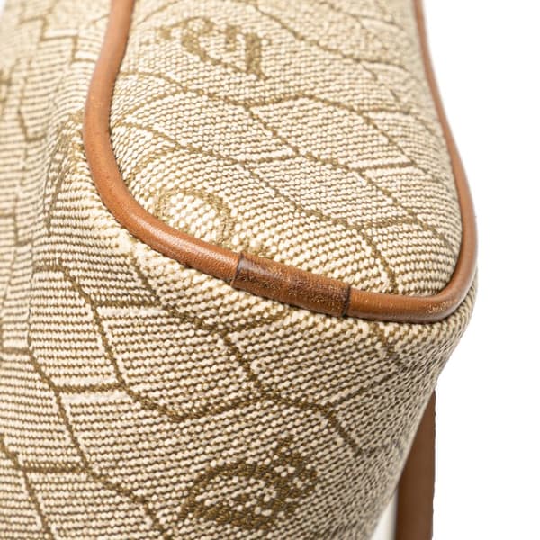 Pre-owned Dior Honeycomb Coated Canvas Crossbody Brown