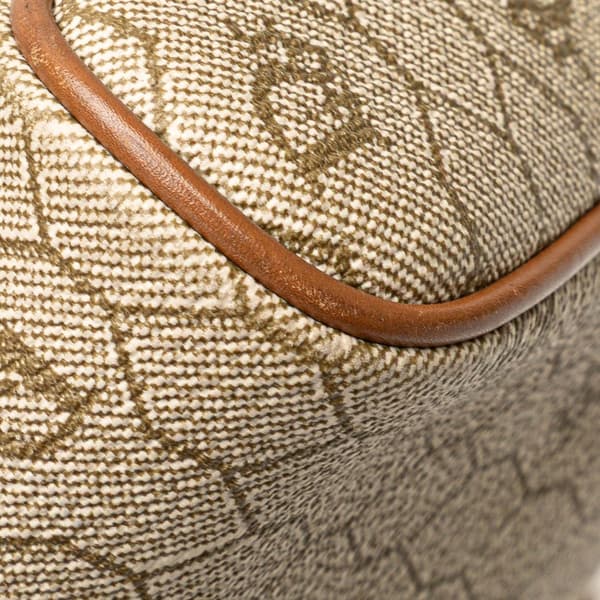 Pre-owned Dior Honeycomb Coated Canvas Crossbody Brown