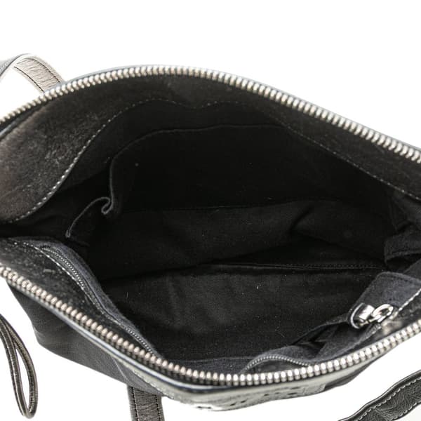 Pre-owned LOEWE Anagram Nylon Crossbody Gray