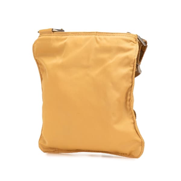 Pre-owned Prada Tessuto Zip Top Crossbody Brown