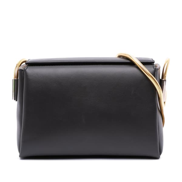 Pre-owned Marni Small Leather Toggle Crossbody Black
