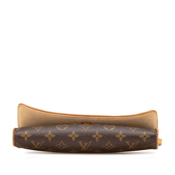 Pre-owned Louis Vuitton Monogram Pochette Twin GM Brown