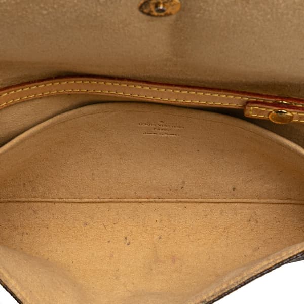 Pre-owned Louis Vuitton Monogram Pochette Twin GM Brown