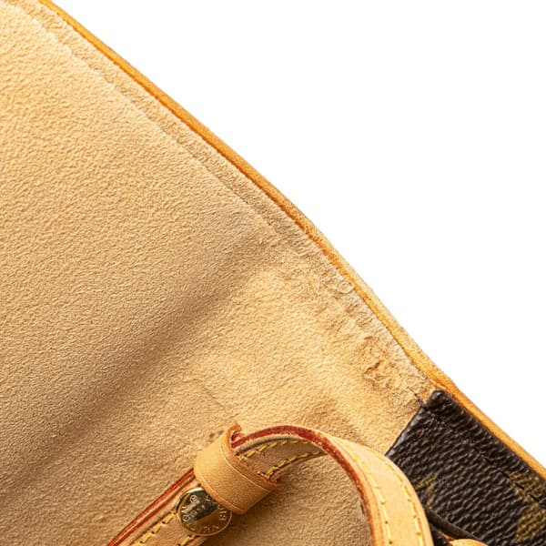 Pre-owned Louis Vuitton Monogram Pochette Twin GM Brown