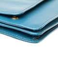 Miniatyrbilde 8 av 10: Pre-owned Prada Saffiano Wallet on Strap Blue