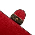 Miniatyrbillede 5 af 10: Pre-owned Gucci Leather Interlocking G Dollar Wallet on Chain Red