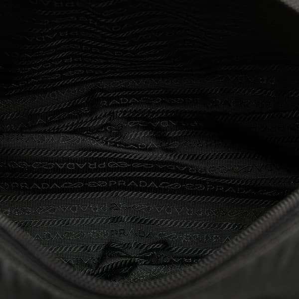 Pre-owned Prada Tessuto Zip Top Crossbody Black
