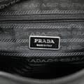Miniatyrbild 5 av 10: Pre-owned Prada Tessuto Zip Top Crossbody Black