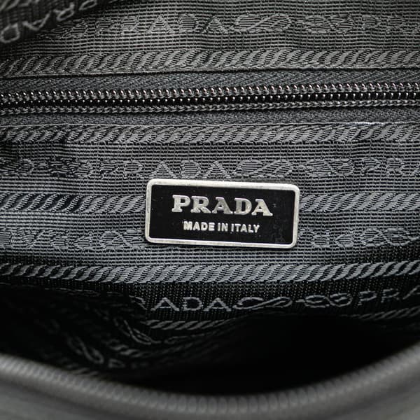 Pre-owned Prada Tessuto Zip Top Crossbody Black