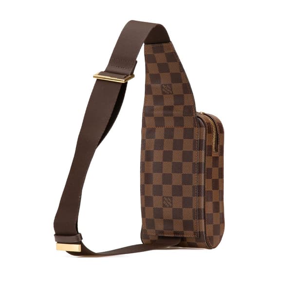Pre-owned Louis Vuitton Damier Ebene Geronimos Brown