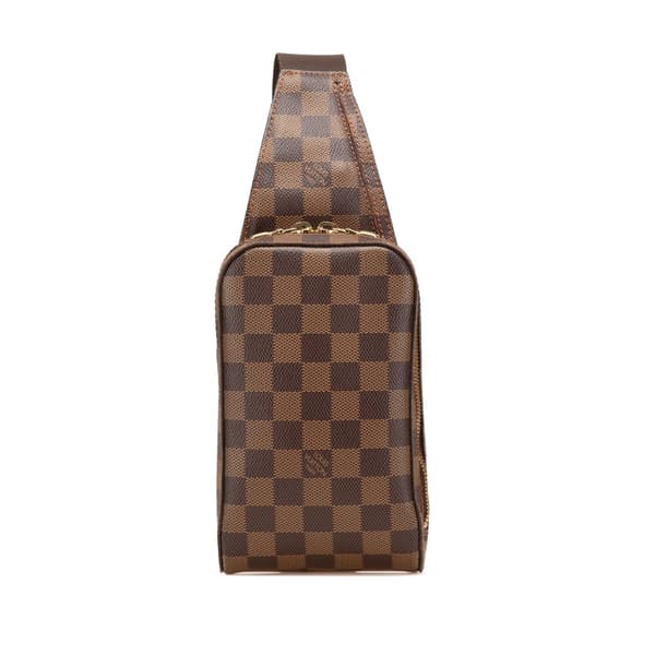 Pre-owned Louis Vuitton Damier Ebene Geronimos Brown