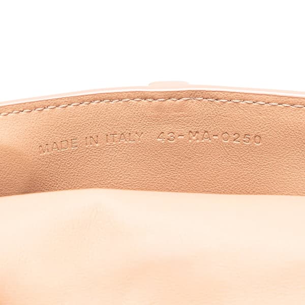 Pre-owned Dior Nano Ultra Matte Calfskin Saddle Chain Pouch Brown