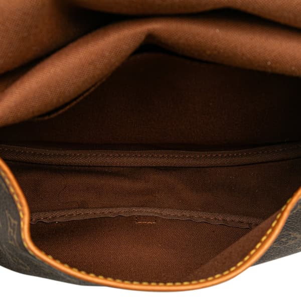 Pre-owned Louis Vuitton Monogram Saumur 30 Brown
