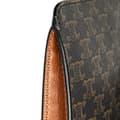 Pikkukuva 9 / 9: Pre-owned Celine Triomphe Coated Canvas Phone Pouch Flap Crossbody Brown