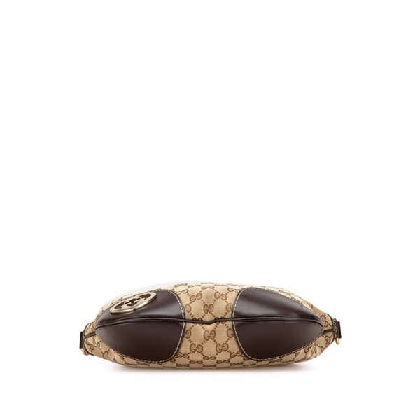 Pre-owned Gucci GG Canvas Lovely Crossbody Brown