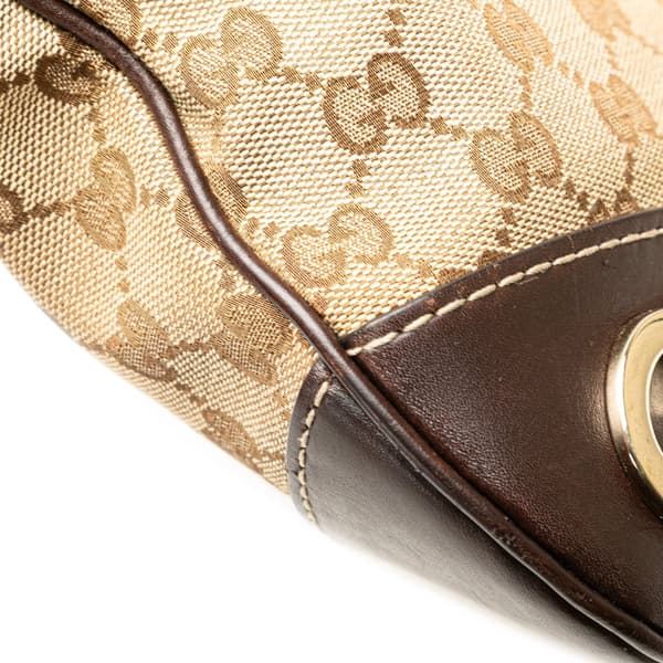 Pre-owned Gucci GG Canvas Lovely Crossbody Brown