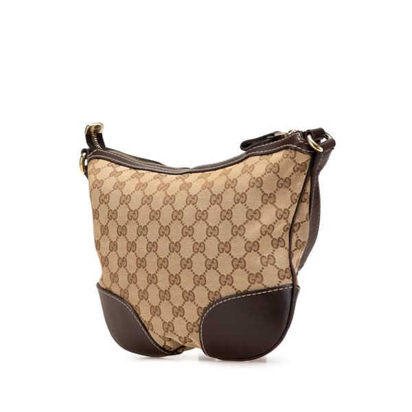Pre-owned Gucci GG Canvas Lovely Crossbody Brown