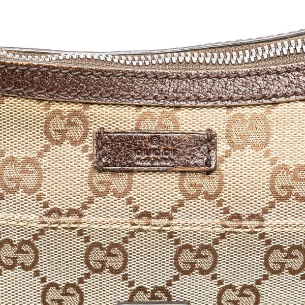 Pre-owned Gucci GG Canvas Crossbody Brown