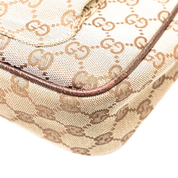 Pre-owned Gucci GG Canvas Crossbody Brown